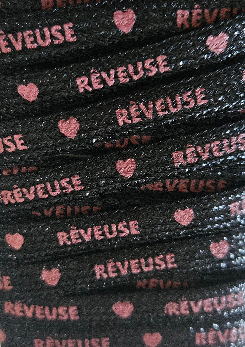 Lacets paillettes à message