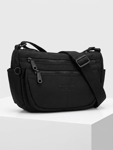 Sac bandoulière multi-poches demi-lune