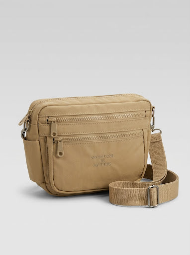Sac bandoulière multi-poches demi-lune
