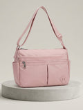 Sac bandoulière multi-poches en nylon léger
