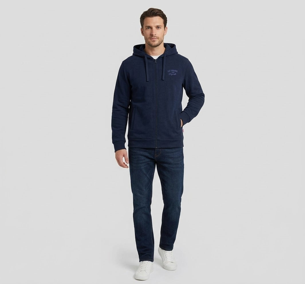 Veste Polaire Zippée à Capuche Lee Cooper — Homme