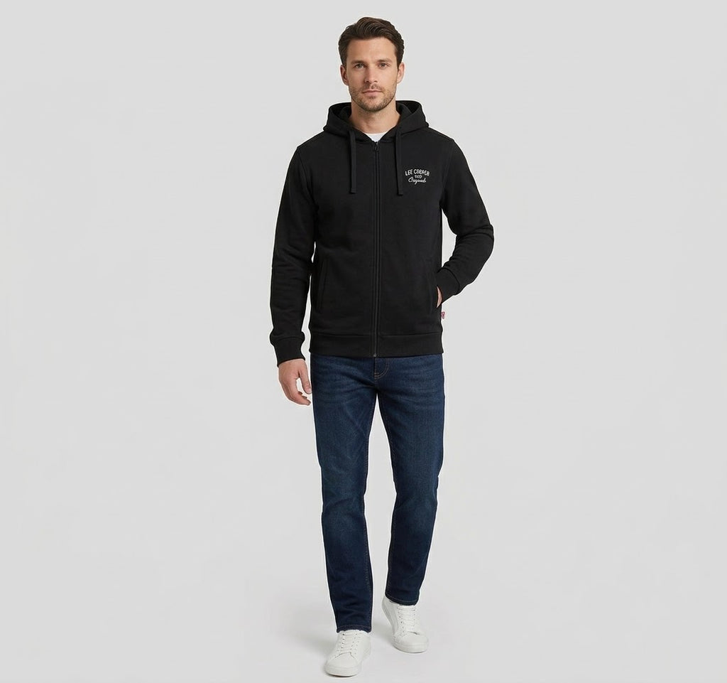 Veste Polaire Zippée à Capuche Lee Cooper — Homme