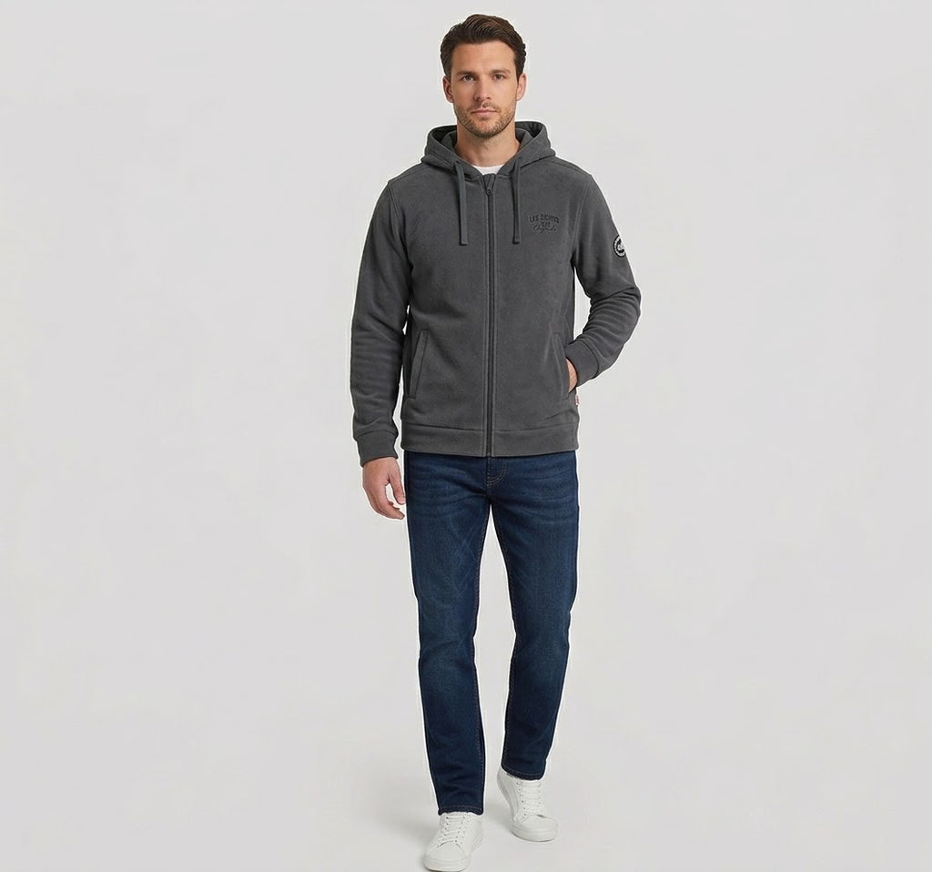 Veste Polaire Zippée à Capuche Lee Cooper — Homme