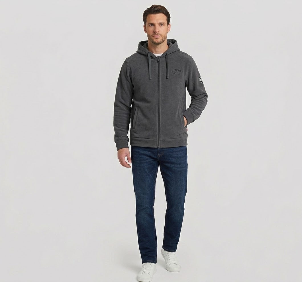 Veste Polaire Zippée à Capuche Lee Cooper — Homme