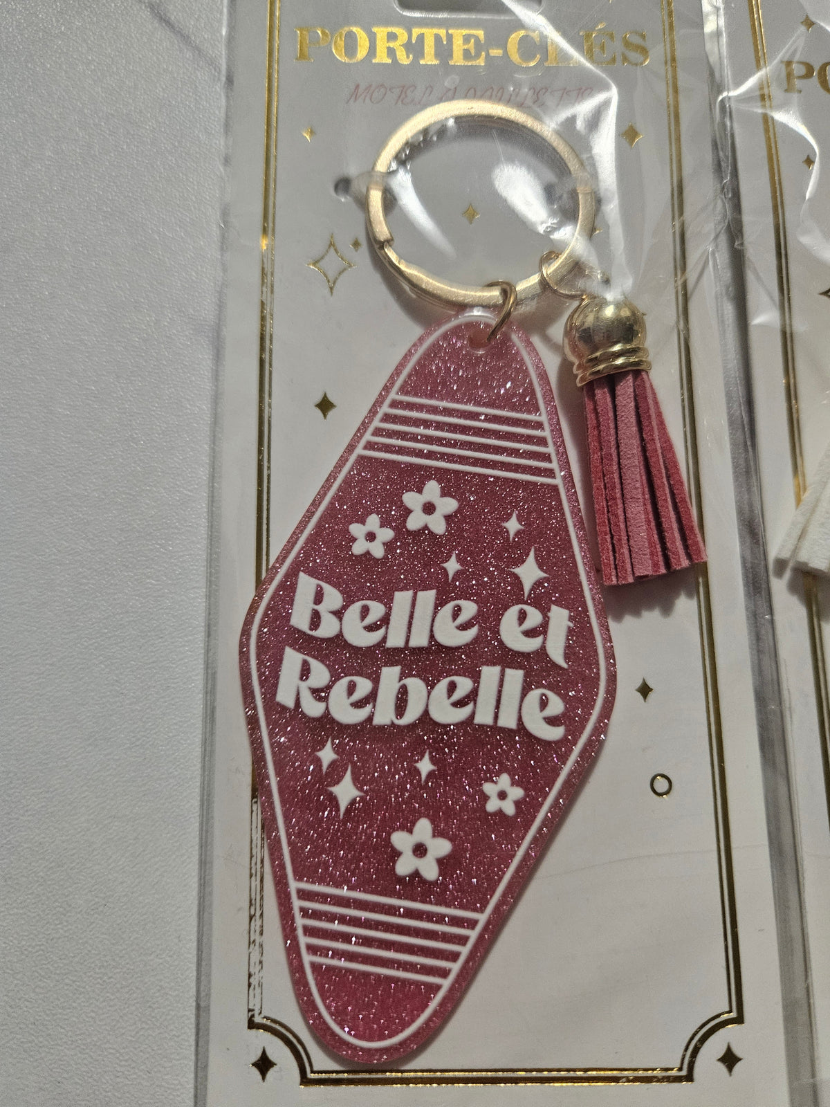 Porte clés paillette