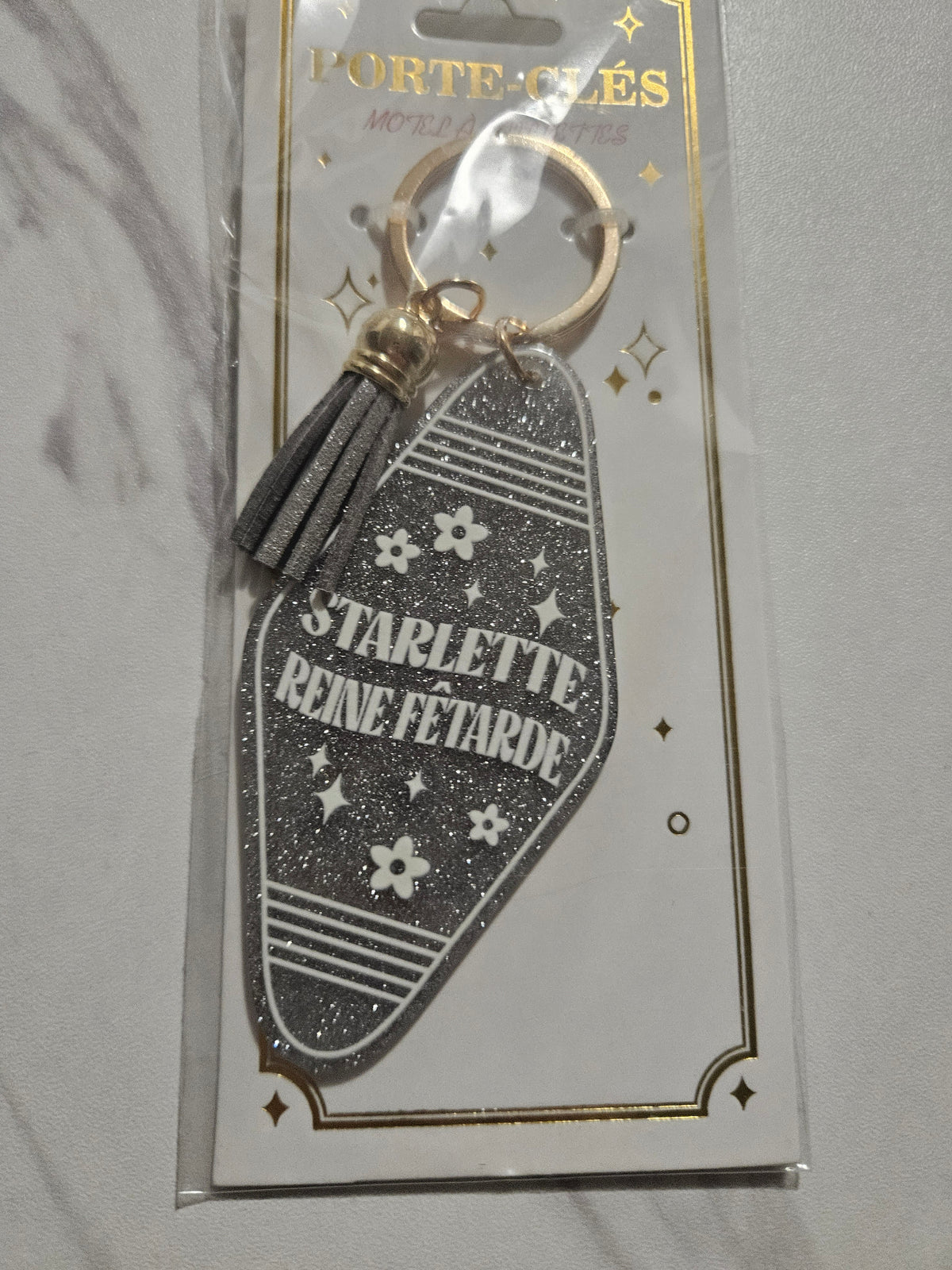 Porte clés paillette