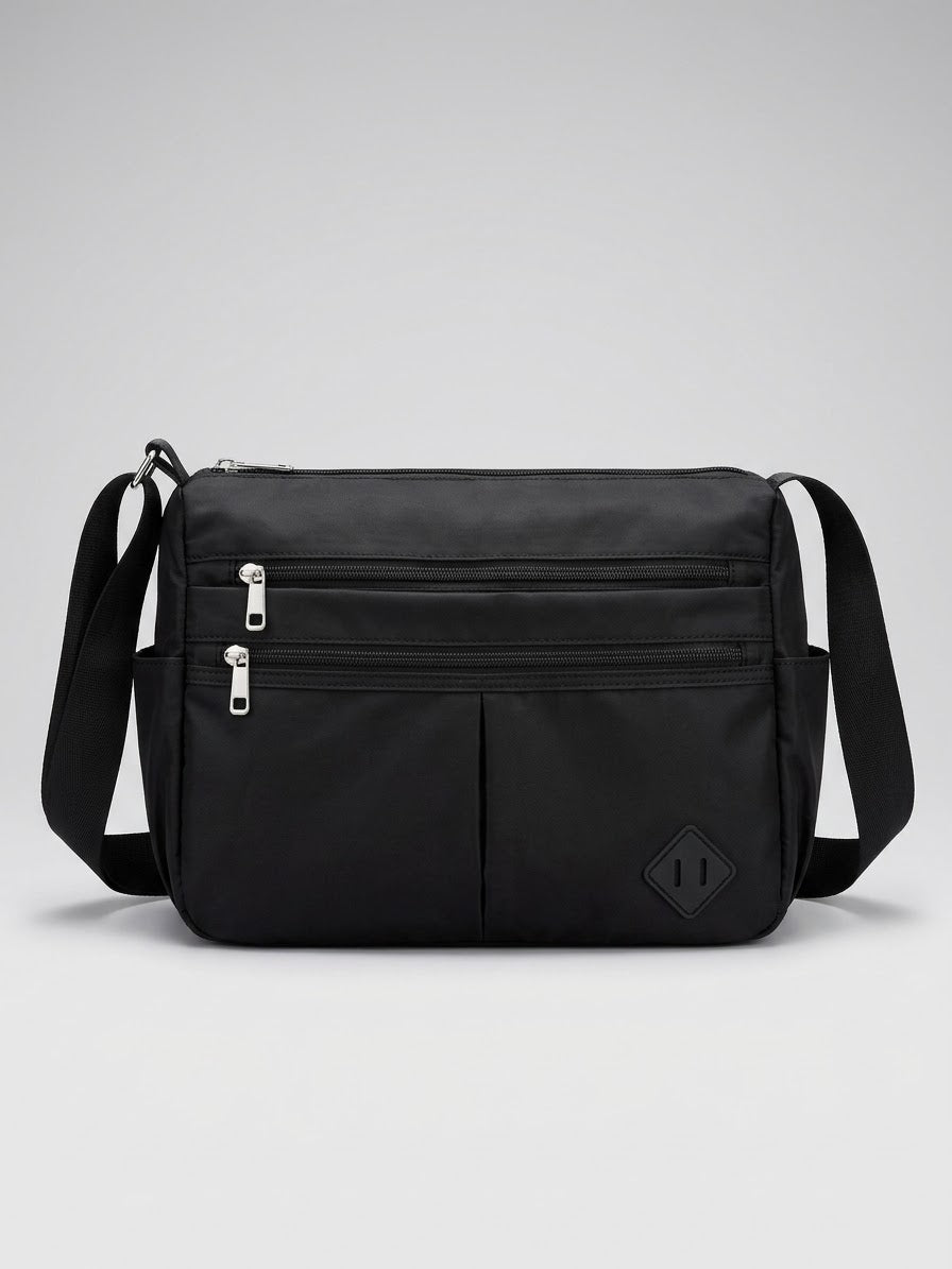 Sac bandoulière multi-poches en nylon léger