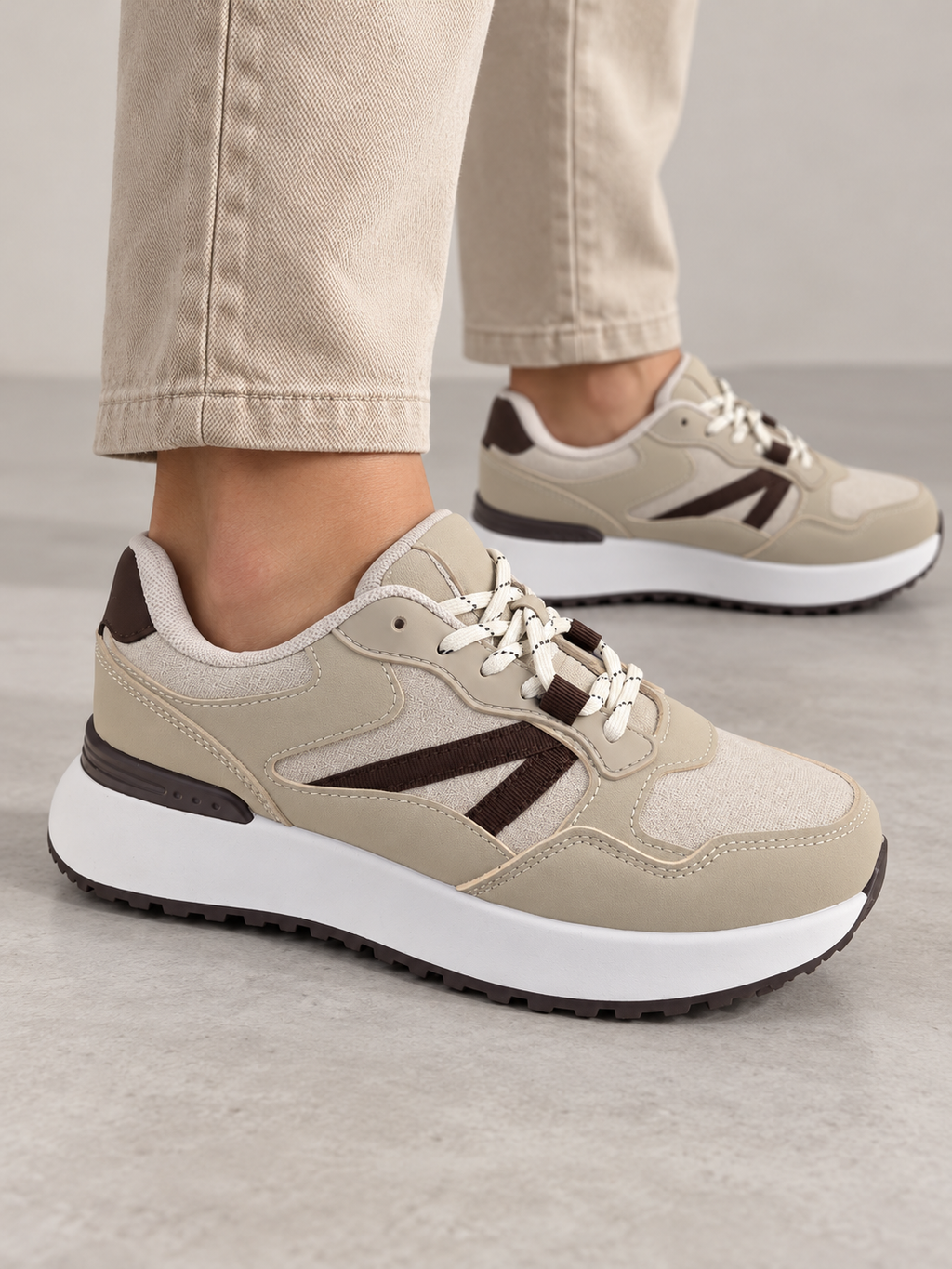 Basket beige/choco