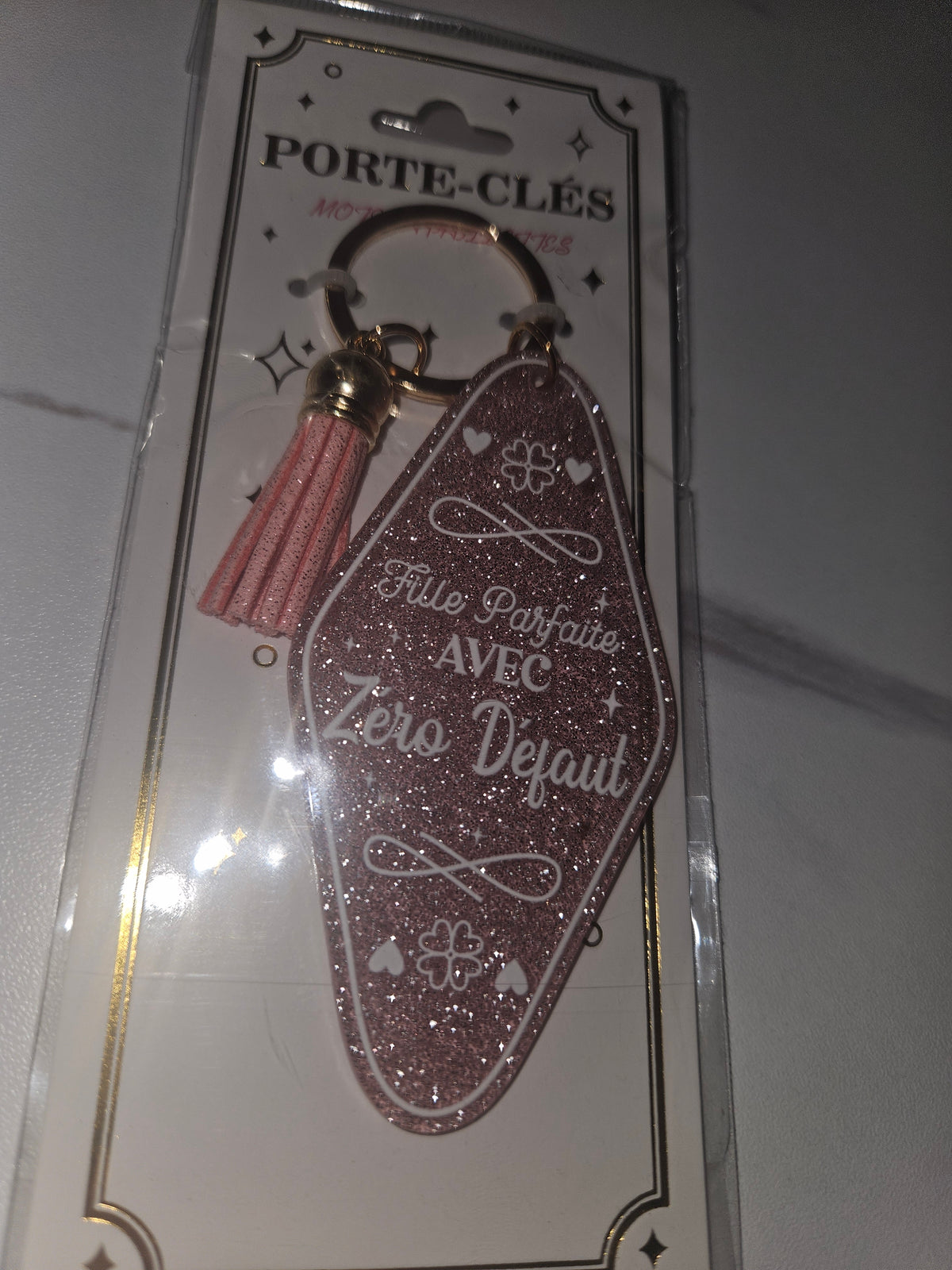 Porte clé paillettes