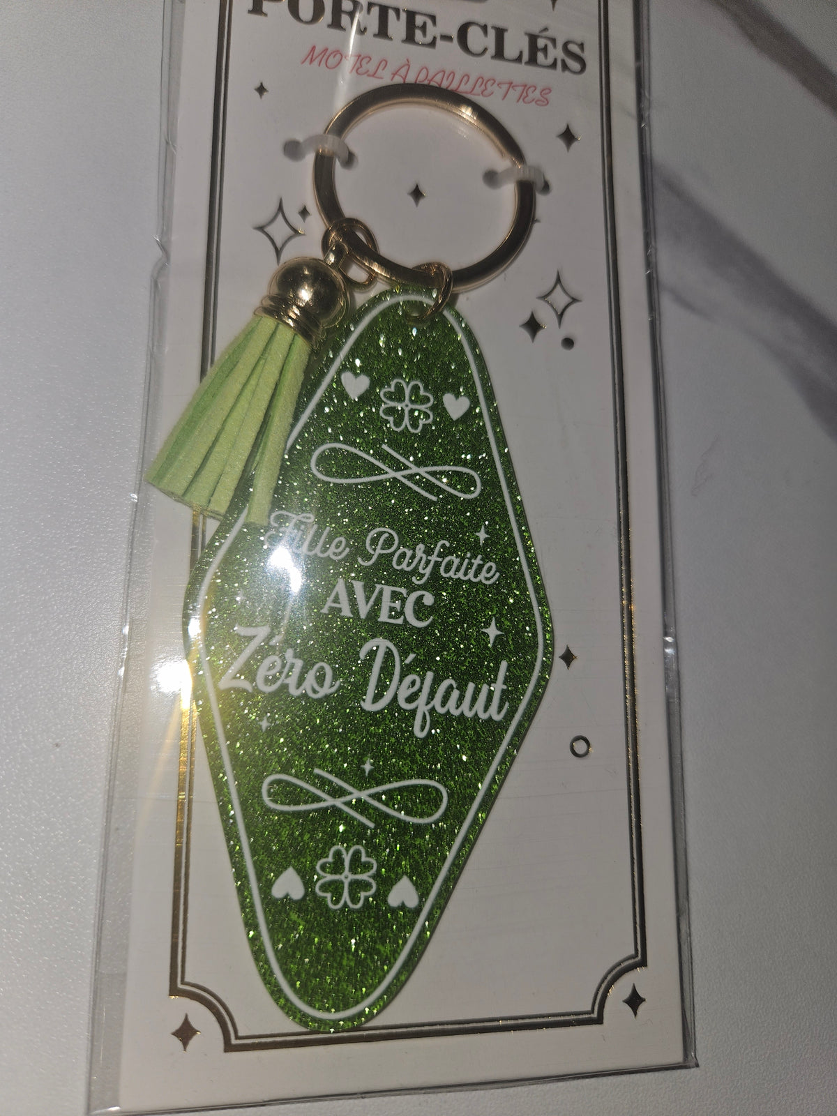 Porte clé paillettes