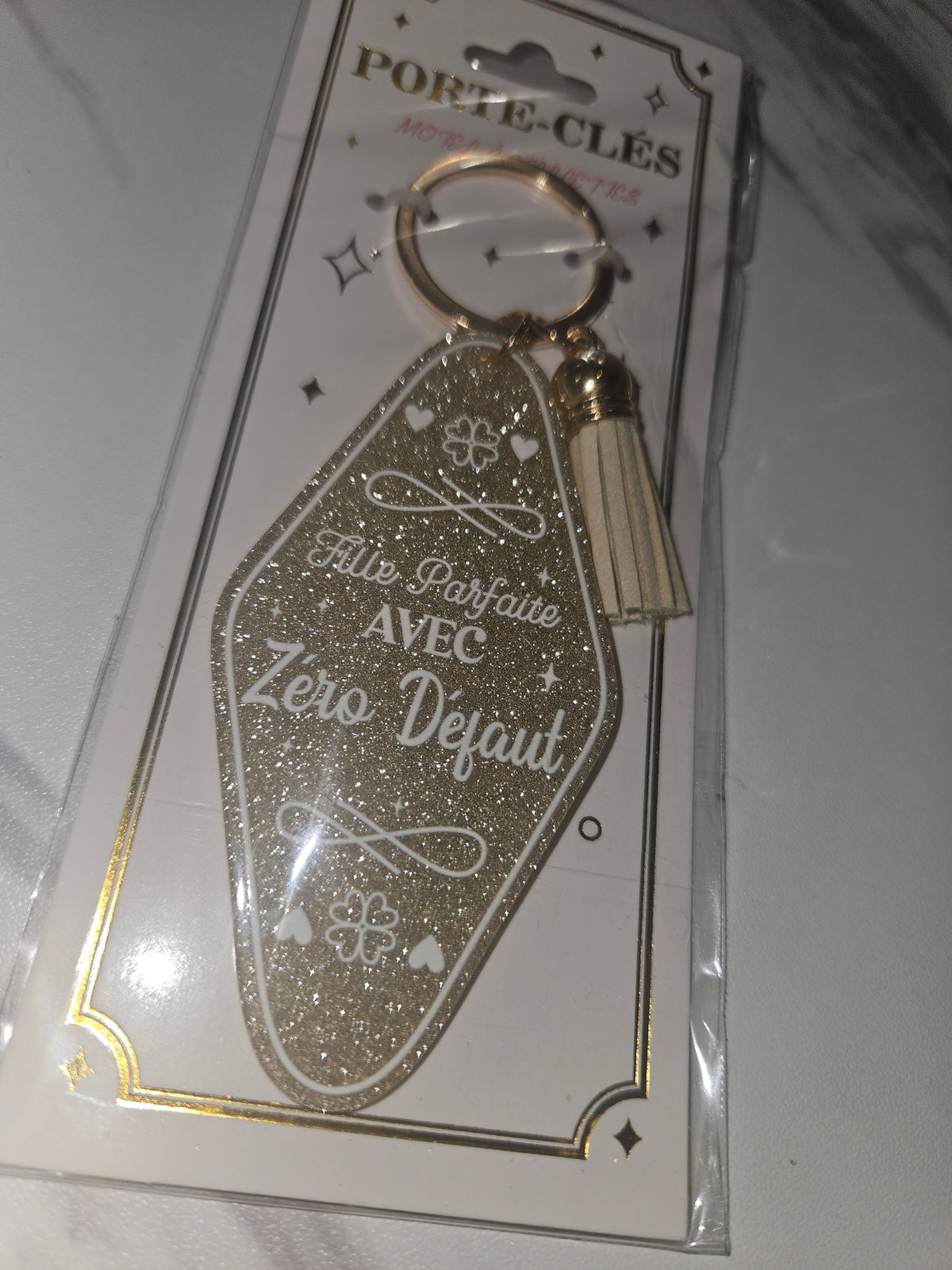 Porte clé paillettes
