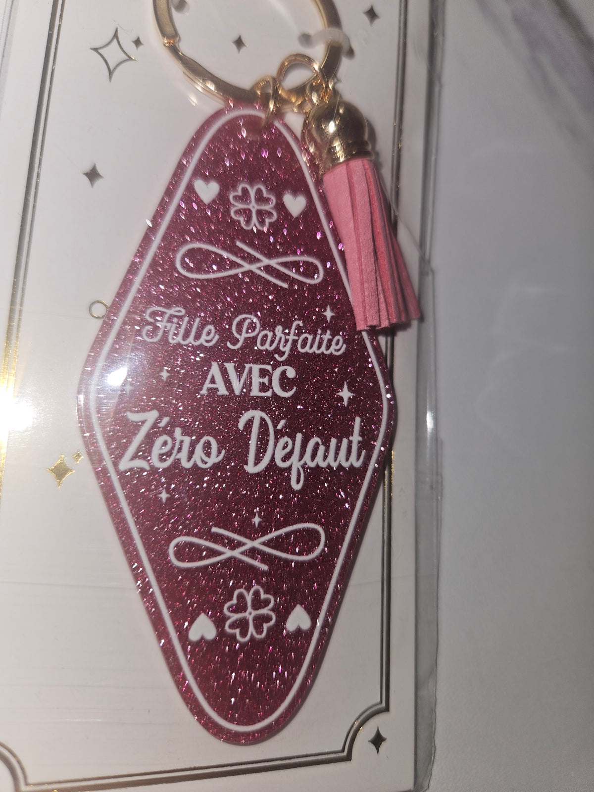 Porte clé paillettes