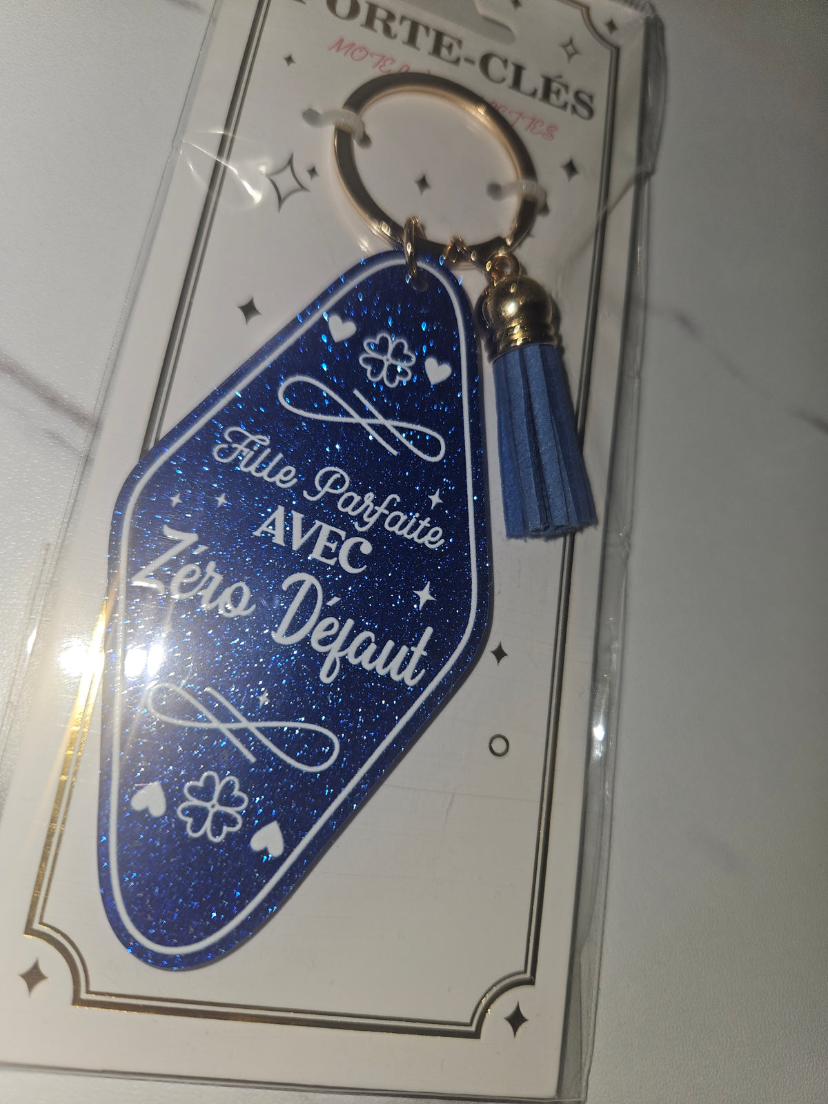 Porte clé paillettes