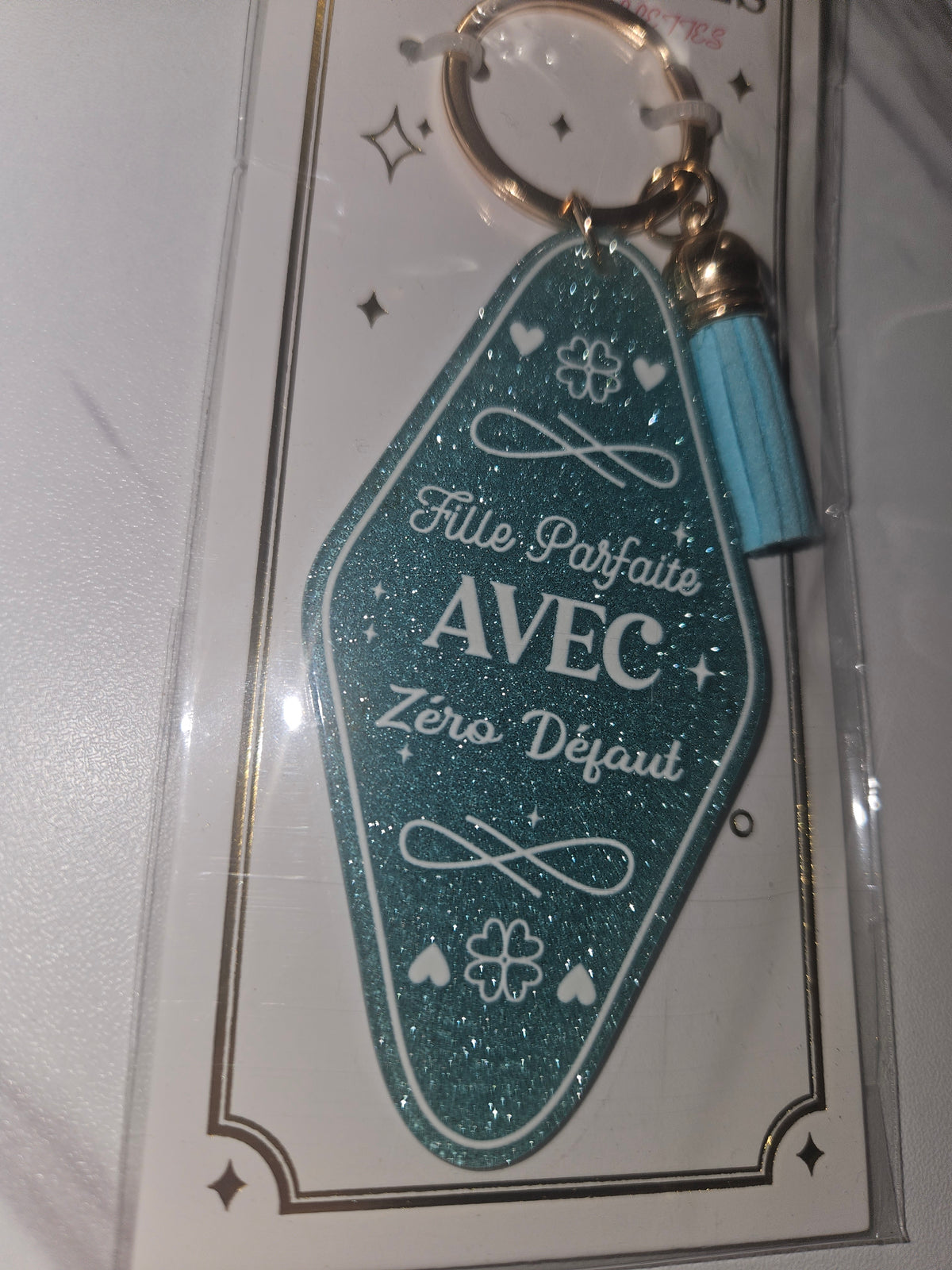 Porte clé paillettes