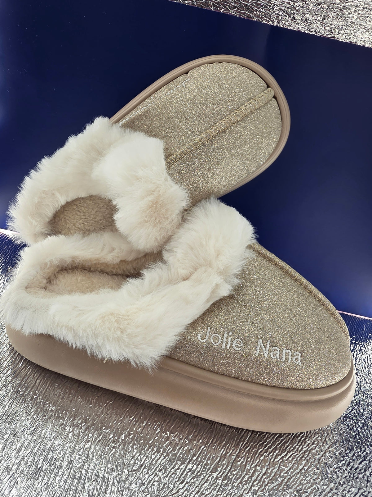 Pantoufle paillettes