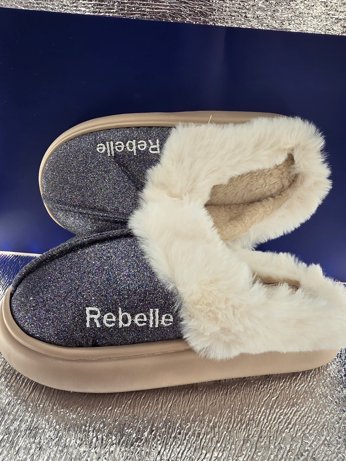 Pantoufle paillettes