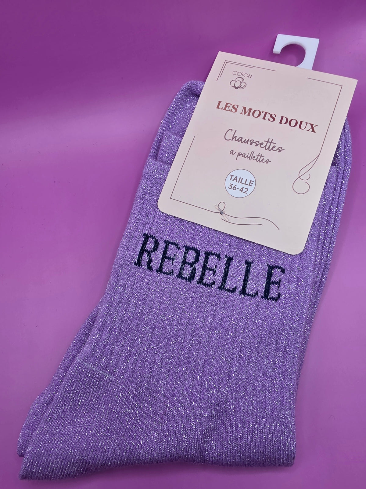 Chaussette paillettes