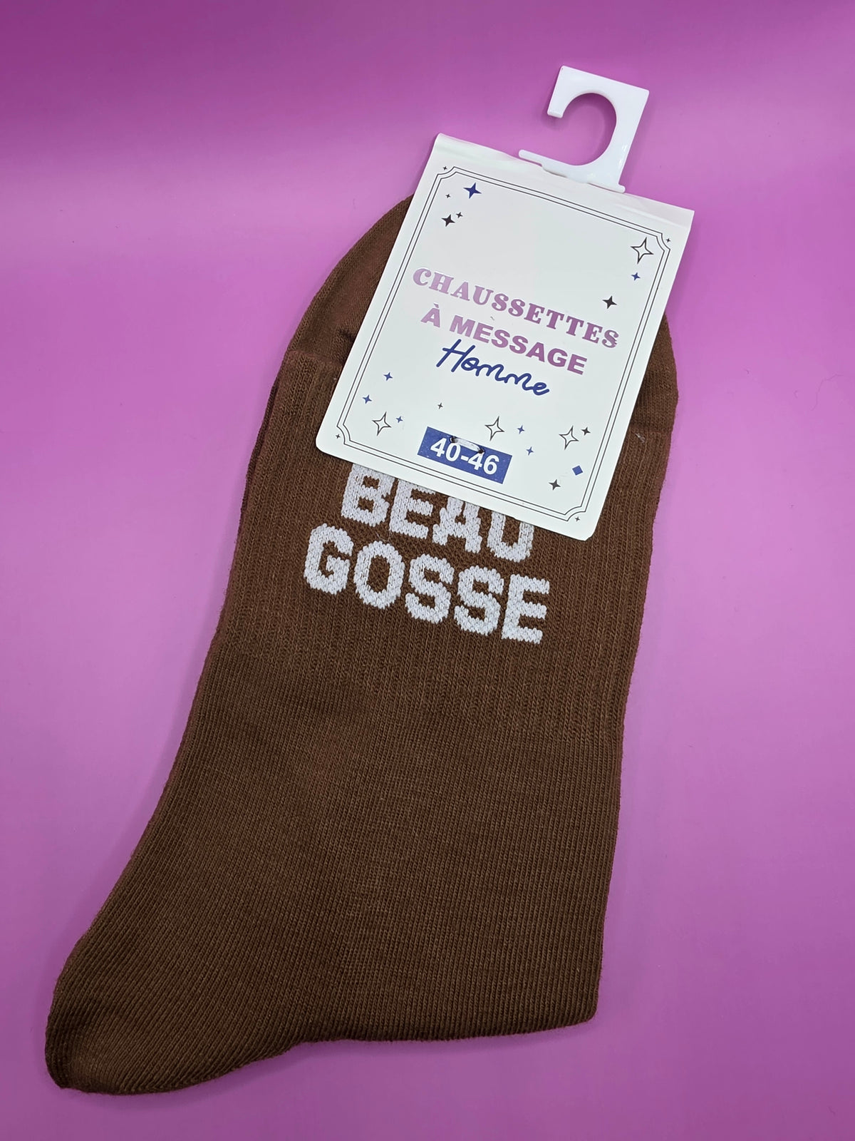 Chaussette a message