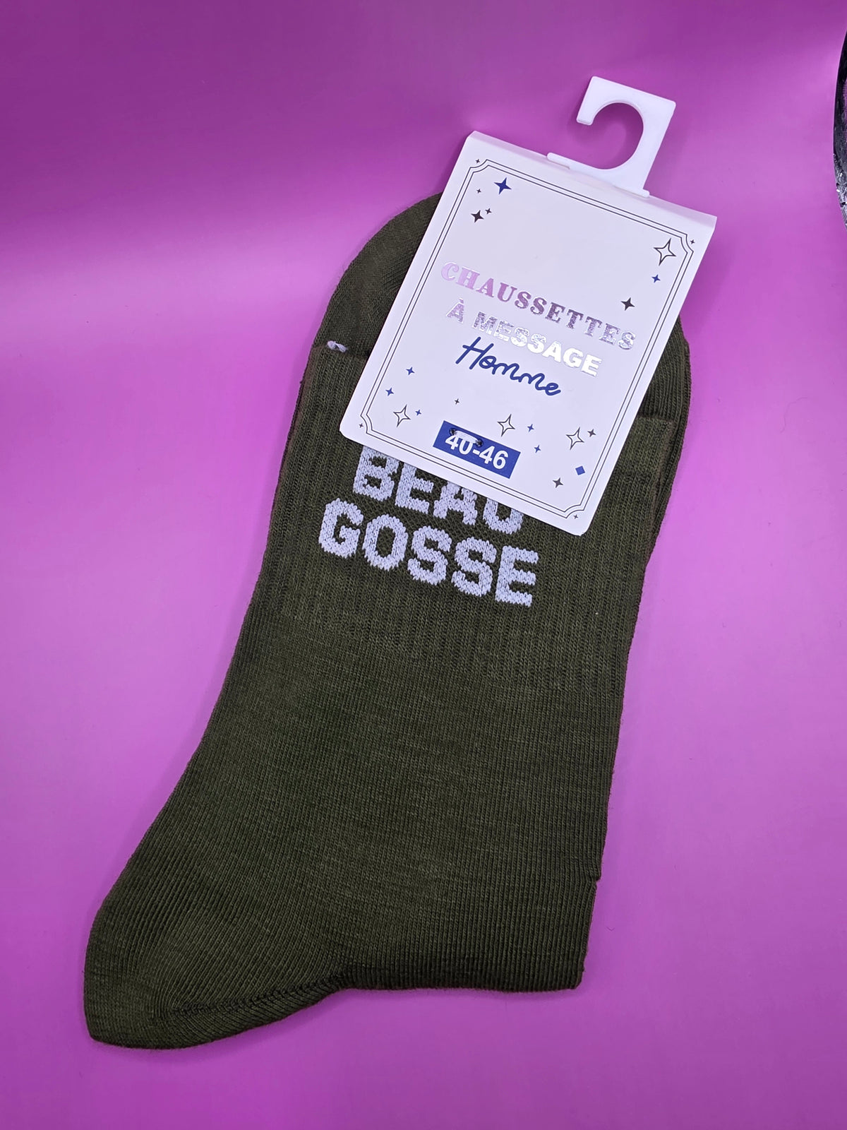 Chaussette a message