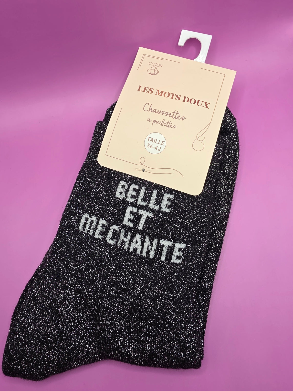 Chaussette paillettes