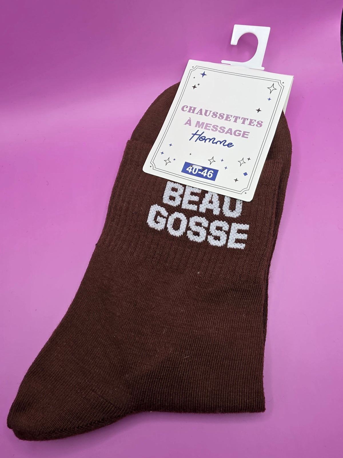 Chaussette a message